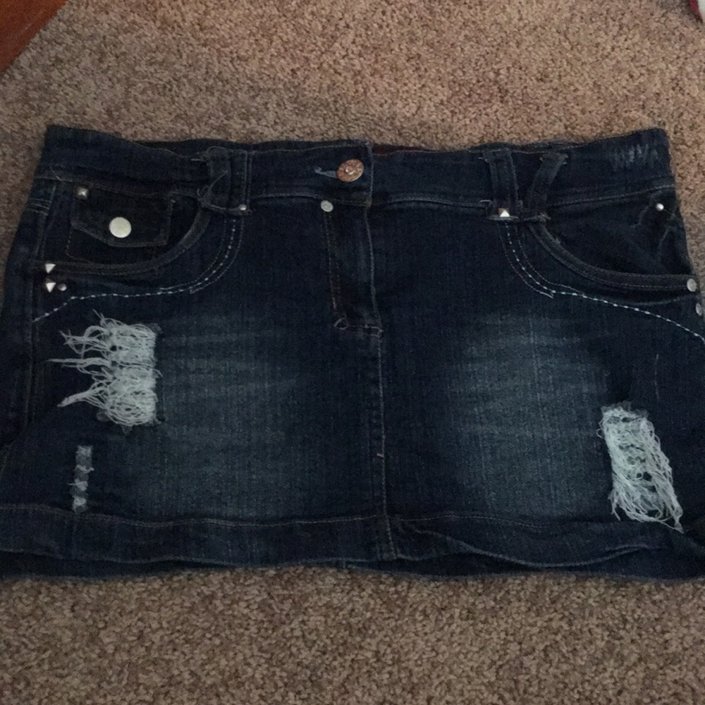 Sugar and Spice Denim Mini Skirt